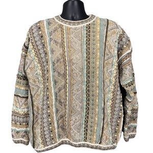 Tundra Men's Multicolor Striped Crewneck Sweater Size Large